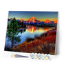 paint by numbers | Lake and Mountain | advanced landscapes | FiguredArt