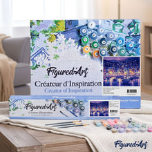 Load image into Gallery viewer, paint by numbers | Coastal city at Night | advanced cities | FiguredArt
