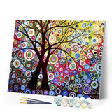 paint by numbers | Stained Glass Effect Tree | advanced trees | FiguredArt