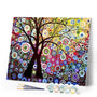 paint by numbers | Stained Glass Effect Tree | advanced trees | FiguredArt