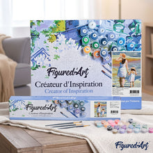 Load image into Gallery viewer, paint by numbers | Mother and Daughter at the Beach | easy landscapes romance | FiguredArt