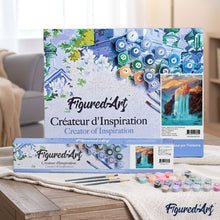 Load image into Gallery viewer, paint by numbers | Waterfall and Horses | advanced landscapes | FiguredArt