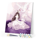 paint by numbers | The Princess and the Swan | animals birds intermediate romance swans | FiguredArt