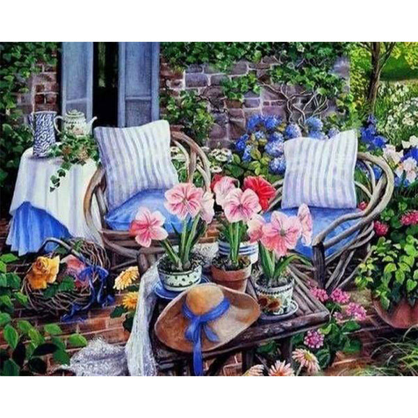 paint by numbers | Cosy Garden | advanced flowers | FiguredArt