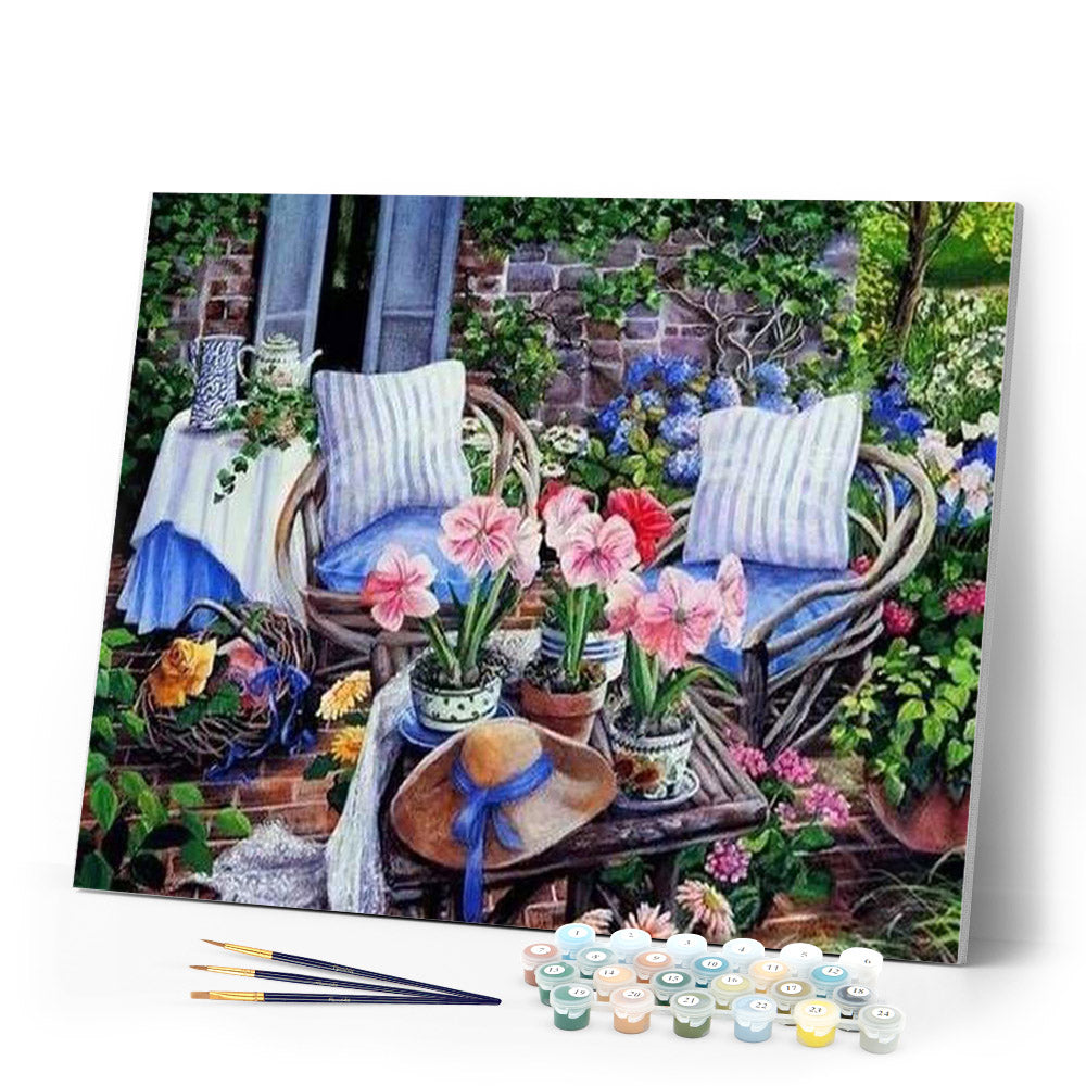 paint by numbers | Cosy Garden | advanced flowers | FiguredArt