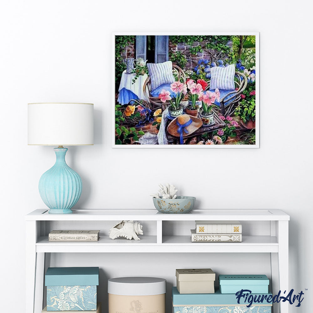 paint by numbers | Cosy Garden | advanced flowers | FiguredArt