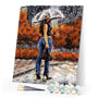 paint by numbers | Sexy woman under the umbrella | advanced romance | FiguredArt