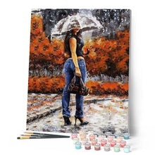Load image into Gallery viewer, paint by numbers | Sexy woman under the umbrella | advanced romance | FiguredArt