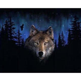 paint by numbers | Wolf at Night | advanced animals wolves | FiguredArt