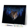 paint by numbers | Wolf at Night | advanced animals wolves | FiguredArt