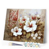 paint by numbers | Hibiscus Flowers | easy flowers | FiguredArt