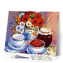 paint by numbers | Raspberry Jam | flowers intermediate | FiguredArt