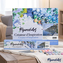 Load image into Gallery viewer, paint by numbers | Port at the end of Day | cities intermediate | FiguredArt