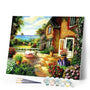 paint by numbers | On the terrace | advanced flowers landscapes | FiguredArt