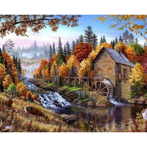 paint by numbers | Quiet River | advanced landscapes | FiguredArt