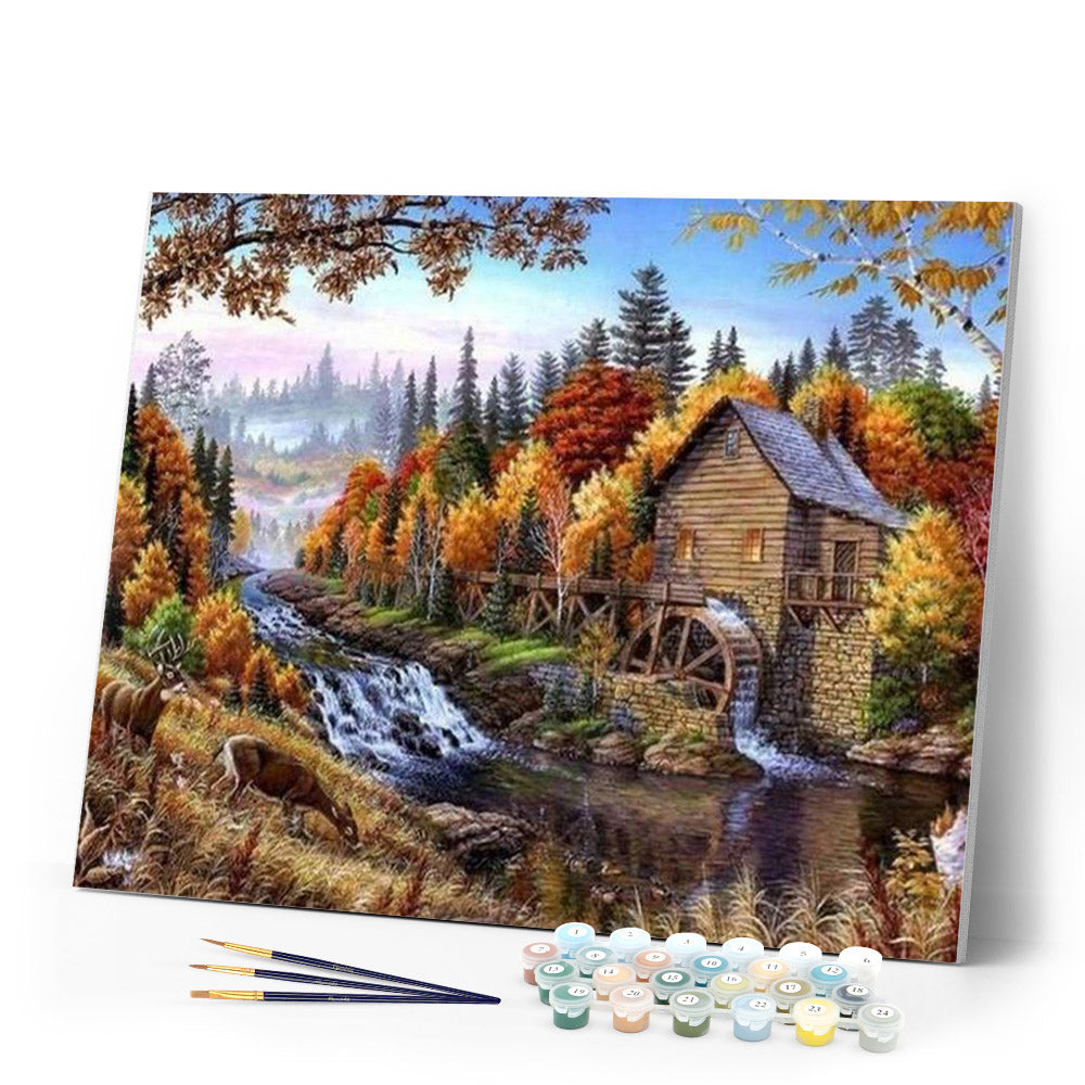 paint by numbers | Quiet River | advanced landscapes | FiguredArt