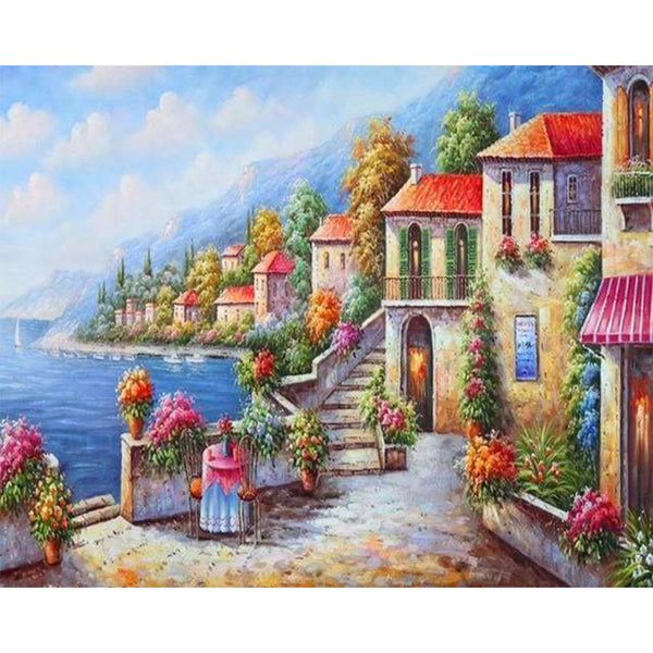 paint by numbers | Sea view and nice weather | advanced landscapes | FiguredArt