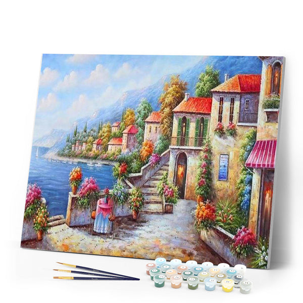 paint by numbers | Sea view and nice weather | advanced landscapes | FiguredArt