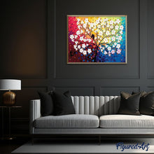Load image into Gallery viewer, paint by numbers | Blooming Tree and Birds in Spring | flowers intermediate | FiguredArt