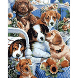 paint by numbers | Cute Dogs | animals dogs intermediate | FiguredArt