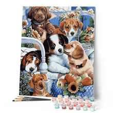 Load image into Gallery viewer, paint by numbers | Cute Dogs | animals dogs intermediate | FiguredArt