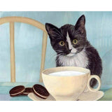 paint by numbers | Cat in the Kitchen | advanced animals cats | FiguredArt
