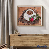 paint by numbers | Coffee and Rose | easy romance | FiguredArt