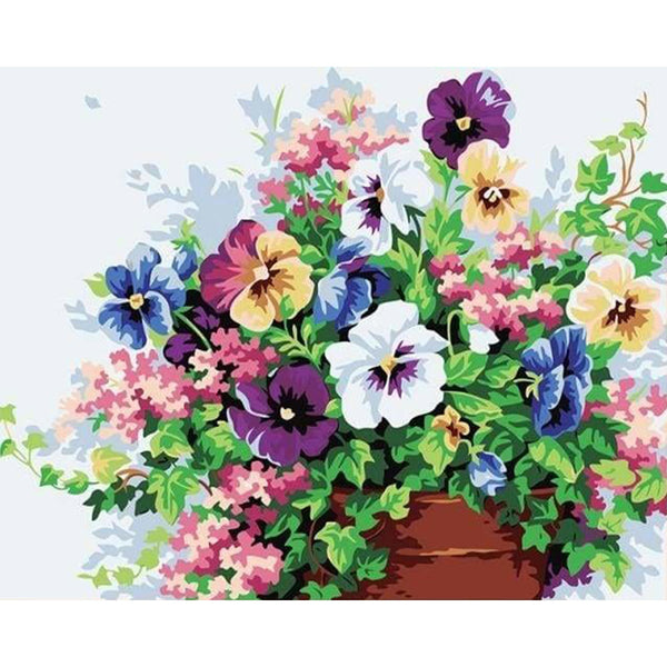 paint by numbers | Flowers with multiple colors | easy flowers | FiguredArt