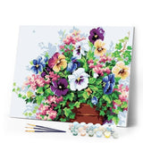 paint by numbers | Flowers with multiple colors | easy flowers | FiguredArt