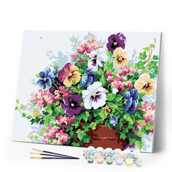 paint by numbers | Flowers with multiple colors | easy flowers | FiguredArt