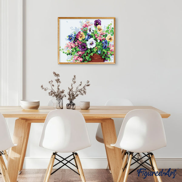 paint by numbers | Flowers with multiple colors | easy flowers | FiguredArt