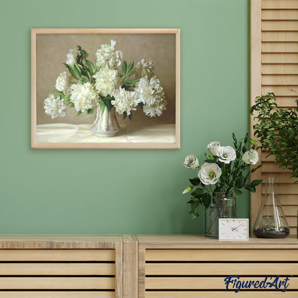 paint by numbers | Pretty Peonies | advanced flowers | FiguredArt