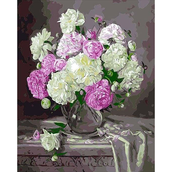 paint by numbers | Nice Camellias | easy flowers | FiguredArt