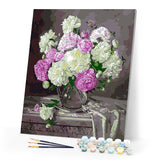 paint by numbers | Nice Camellias | easy flowers | FiguredArt