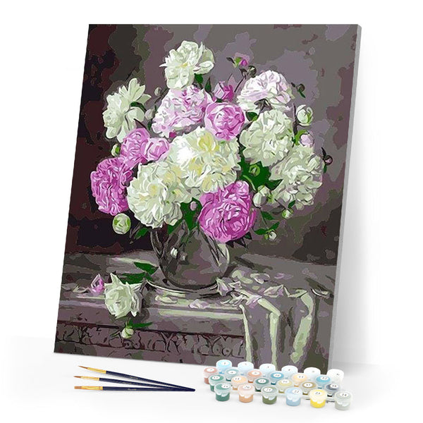 paint by numbers | Nice Camellias | easy flowers | FiguredArt
