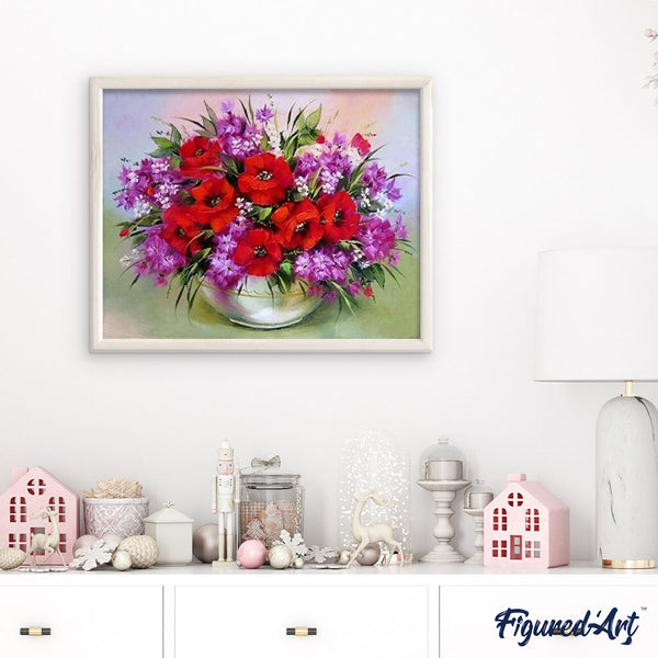 paint by numbers | Colorful bouquet | advanced flowers | FiguredArt