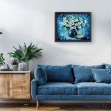 paint by numbers | Daisies and blue vase | advanced flowers | FiguredArt