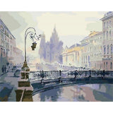 paint by numbers | Snow in the City | cities easy | FiguredArt