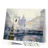 paint by numbers | Snow in the City | cities easy | FiguredArt
