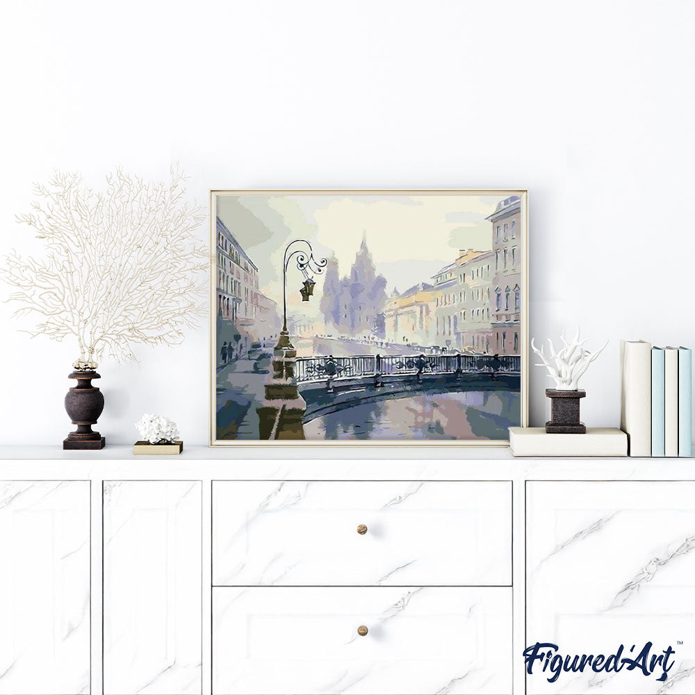 paint by numbers | Snow in the City | cities easy | FiguredArt