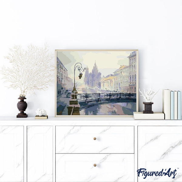 paint by numbers | Snow in the City | cities easy | FiguredArt