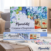 Load image into Gallery viewer, paint by numbers | Cat and Goldfish | animals cats easy | FiguredArt