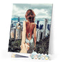 paint by numbers | Romantic Stroll Hills Hong Kong | cities intermediate romance | FiguredArt