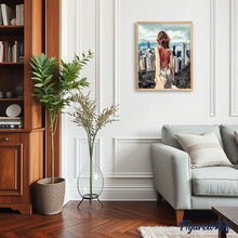 Load image into Gallery viewer, paint by numbers | Romantic Stroll Hills Hong Kong | cities intermediate romance | FiguredArt