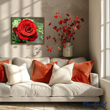 Load image into Gallery viewer, paint by numbers | Red Rose | easy flowers | FiguredArt
