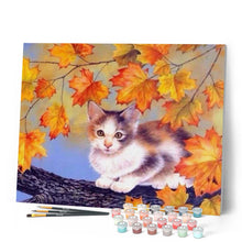 Load image into Gallery viewer, paint by numbers | Kitten on a Branch | animals cats easy | FiguredArt