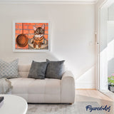paint by numbers | Cat playing in the kitchen | animals cats easy | FiguredArt