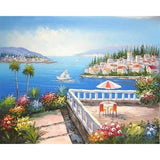 paint by numbers | Summer Horizon | intermediate landscapes ships and boats | FiguredArt