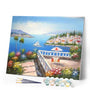 paint by numbers | Summer Horizon | intermediate landscapes ships and boats | FiguredArt