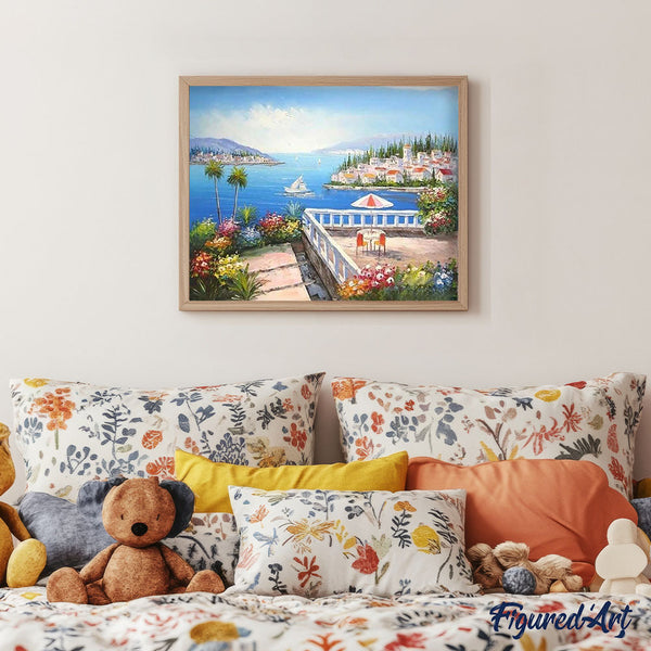 paint by numbers | Summer Horizon | intermediate landscapes ships and boats | FiguredArt